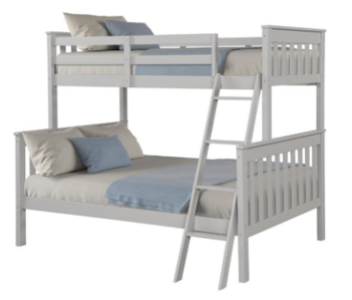 Angel line creston twin over shop twin wood convertible bunk bed